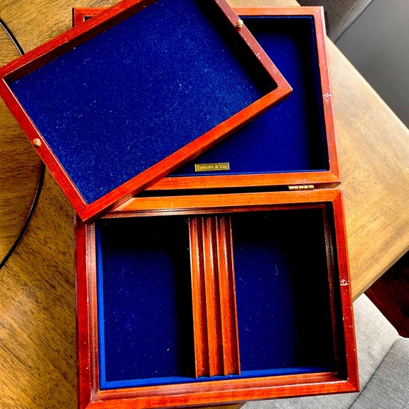 Tiffany Co wooden jewelry box